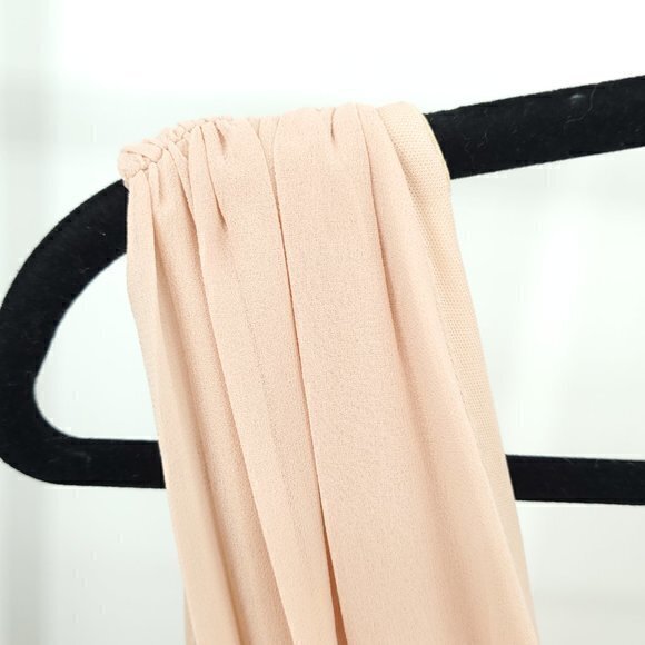 Lulu's Heavenly Hues Blush Plunge Maxi Dress S Blush Pink - Picture 10 of 16